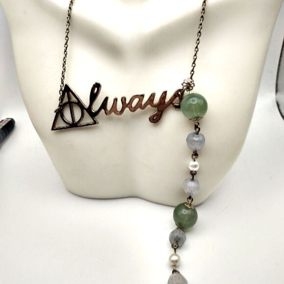 Harry Potter Snape always necklace jade marble detailing customized love ❤️‎ - Picture 1 of 3